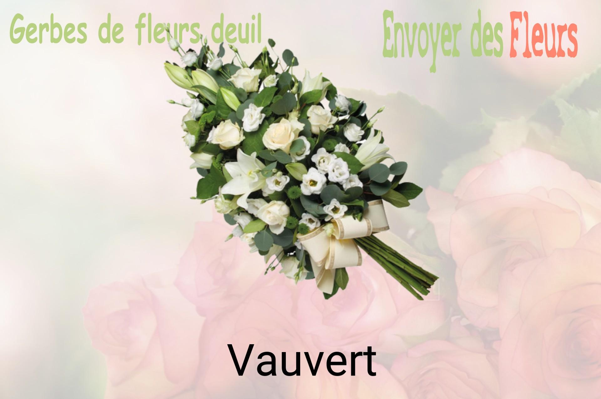 Gerbe de fleurs de deuil livrée à Vauvert